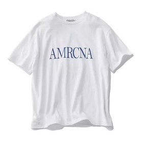 【アメリカーナ/Americana】 ラフィー丸胴 ロゴプリントT人気、トレンドファッション・服の通販 founy(ファニー) ファッション Fashion レディースファッション Fashion for Women クラシック Classic, Timeless Style コンパクト Compact, Small Size プリント Print, Printed Pattern モダン Modern, Contemporary ワイド Wide, Wide Fit 洗える Machine Washable |ID:prp329100004918512