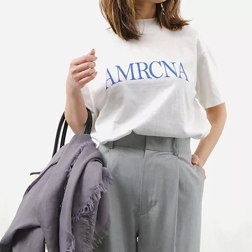 【アメリカーナ/Americana】のラフィー丸胴 ロゴプリントT 人気、トレンドファッション・服の通販 founy(ファニー) ファッション Fashion レディースファッション Fashion for Women クラシック Classic, Timeless Style コンパクト Compact, Small Size プリント Print, Printed Pattern モダン Modern, Contemporary ワイド Wide, Wide Fit 洗える Machine Washable other-2|ID: prp329100004918512 ipo3291000000036890970
