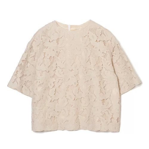 【イーバイエクラ/E by eclat】のバックラインレーストップス インテリア・キッズ・メンズ・レディースファッション・服の通販 founy(ファニー) 　ファッション　Fashion　レディースファッション　Fashion for Women　トップス・カットソー　Cut & Sew Tops　レース　Lace, Lace Fabric　洗える　Machine Washable　ベージュ|ID: prp329100004918515 ipo3291000000036891112