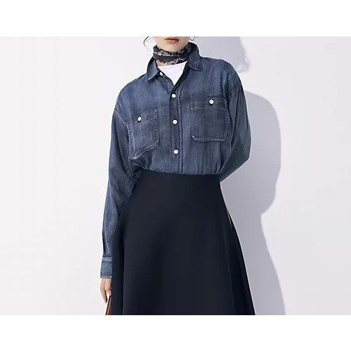 【スアデオ/suadeo】の【suadeo別注】PAYDAYインディゴシアーシャツ 人気、トレンドファッション・服の通販 founy(ファニー) 　ファッション　Fashion　レディースファッション　Fashion for Women　トップス・カットソー　Cut & Sew Tops　シャツ・ブラウス・オフィスカジュアル　Elegant Blouses & Button-Ups　インディゴ　Indigo Denim　ヴィンテージ　Vintage Style　春　Spring　洗える　Machine Washable　シアー　Sheer, See-Through　ダウン　Down, Puffer　デニム　Denim, Jeans Material　長袖　Long Sleeve, Full Sleeve　バランス　Balance, Style Balance　パターン　Pattern, Design Print　パール　Pearl, Pearl Accent　ビンテージ　Vintage, Retro Style　ポケット　Pocket, Pocket Detail　別注　Limited Edition, Custom Order　ミックス　Mix, Mixed Style　メンズ　Men's, Menswear　ワーク　Workwear, Utility Style　S/S・春夏　SS, Spring/Summer, Warm Season　夏　Summer　other-3|ID: prp329100004918520 ipo3291000000036891353