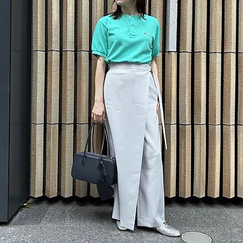 【エクラ/eclat】の【宮崎桃代さん別注】ヘンリーネックポロ 人気、トレンドファッション・服の通販 founy(ファニー) 　ファッション　Fashion　レディースファッション　Fashion for Women　ターコイズ　Turquoise, Blue-Green　バランス　Balance, Style Balance　別注　Limited Edition, Custom Order　夏　Summer　洗える　Machine Washable　鹿の子　Piqué, Kanoko Fabric　other-3|ID: prp329100004918521 ipo3291000000036891423