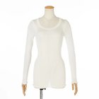 【ドレスハーセルフ/DRESS HERSELF】のシルクリブカットソー ロングスリーブ オフシロ|ID: prp329100004918527 ipo3291000000036891608