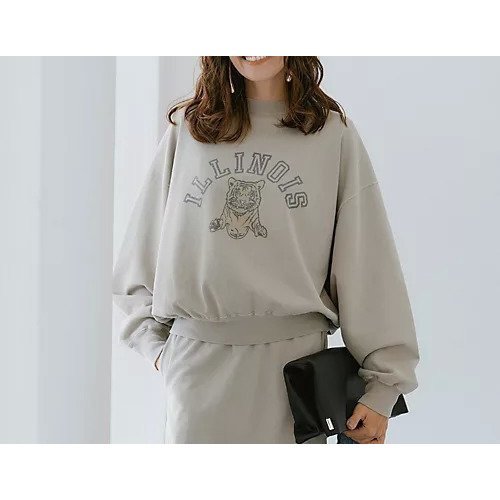 【レミレリーフ/REMI RELIEF】の【HPS別注】SP加工スーピマ裏毛クルー(ILLINOIS) 人気、トレンドファッション・服の通販 founy(ファニー) 　ファッション　Fashion　レディースファッション　Fashion for Women　スウェット / スエット　Sweatshirt, Sweatwear　スーピマ　Supima, Premium Cotton　セットアップ　Set-Up, Coordinated Outfit　プリント　Print, Printed Pattern　別注　Limited Edition, Custom Order　旅行　Travel　other-3|ID: prp329100004918562 ipo3291000000036892222