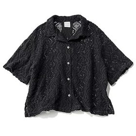 【トゥエルブクローゼット/12closet】の【洗える】ヴィンテージ調五分袖レースシャツ 人気、トレンドファッション・服の通販 founy(ファニー) ファッション Fashion レディースファッション Fashion for Women トップス・カットソー Cut & Sew Tops シャツ・ブラウス・オフィスカジュアル Elegant Blouses & Button-Ups ヴィンテージ Vintage Style 洗える Machine Washable カーディガン Cardigan, Knitwear キャミ Camisole, Cami Top クロップド Cropped, Short Length ショート Short, Short Length タンク Tank Top, Sleeveless Top バランス Balance, Style Balance ベーシック Basic, Essential ボックス Boxy, Box Shape ループ Loop, Loop Knit レース Lace, Lace Fabric 夏 Summer |ID:prp329100004918571