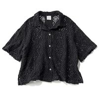 【トゥエルブクローゼット/12closet】の【洗える】ヴィンテージ調五分袖レースシャツ 人気、トレンドファッション・服の通販 founy(ファニー) ファッション Fashion レディースファッション Fashion for Women トップス・カットソー Cut & Sew Tops シャツ・ブラウス・オフィスカジュアル Elegant Blouses & Button-Ups ヴィンテージ Vintage Style 洗える Machine Washable カーディガン Cardigan, Knitwear キャミ Camisole, Cami Top クロップド Cropped, Short Length ショート Short, Short Length タンク Tank Top, Sleeveless Top バランス Balance, Style Balance ベーシック Basic, Essential ボックス Boxy, Box Shape ループ Loop, Loop Knit レース Lace, Lace Fabric 夏 Summer |ID:prp329100004918571