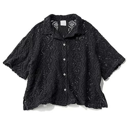 【トゥエルブクローゼット/12closet】の【洗える】ヴィンテージ調五分袖レースシャツ インテリア・キッズ・メンズ・レディースファッション・服の通販 founy(ファニー) ファッション Fashion レディースファッション Fashion for Women トップス・カットソー Cut & Sew Tops シャツ・ブラウス・オフィスカジュアル Elegant Blouses & Button-Ups ヴィンテージ Vintage Style 洗える Machine Washable カーディガン Cardigan, Knitwear キャミ Camisole, Cami Top クロップド Cropped, Short Length ショート Short, Short Length タンク Tank Top, Sleeveless Top バランス Balance, Style Balance ベーシック Basic, Essential ボックス Boxy, Box Shape ループ Loop, Loop Knit レース Lace, Lace Fabric 夏 Summer ブラック|ID: prp329100004918571 ipo3291000000036892340