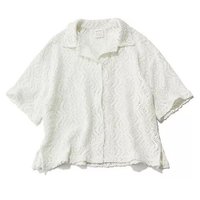 【トゥエルブクローゼット/12closet】の【洗える】ヴィンテージ調五分袖レースシャツ 大人の最旬トレンドファッション＆コーディネート founy(ファウニー) ファッション Fashion レディースファッション Fashion for Women トップス・カットソー Cut & Sew Tops シャツ・ブラウス・オフィスカジュアル Elegant Blouses & Button-Ups ヴィンテージ Vintage Style 洗える Machine Washable カーディガン Cardigan, Knitwear キャミ Camisole, Cami Top クロップド Cropped, Short Length ショート Short, Short Length タンク Tank Top, Sleeveless Top バランス Balance, Style Balance ベーシック Basic, Essential ボックス Boxy, Box Shape ループ Loop, Loop Knit レース Lace, Lace Fabric 夏 Summer |ID:prp329100004918571