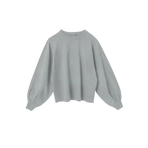 【ミズイロ インド/mizuiro ind】のパフスリーブロングT インテリア・キッズ・メンズ・レディースファッション・服の通販 founy(ファニー) 　ファッション　Fashion　レディースファッション　Fashion for Women　シンプル　Simple, Minimal　スリーブ　Sleeve, Long Sleeve / Short Sleeve　フィット　Fit, Slim Fit　チャコールグレー|ID: prp329100004918573 ipo3291000000036892378