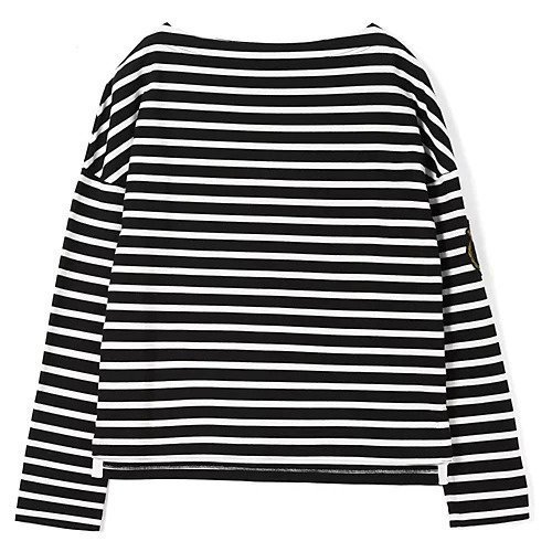 【マディソンブルー/MADISONBLUE】のBOAT NECK L/S TEE BORDER インテリア・キッズ・メンズ・レディースファッション・服の通販 founy(ファニー) https://founy.com/ ファッション Fashion レディースファッション Fashion for Women カットソー Cut and Sewn Top コンパクト Compact, Small Size ショルダー Shoulder, Shoulder Strap ドロップ Drop Shoulder, Dropped Style ボーダー Border, Stripe ルーズ Loose, Oversized |ID: prp329100004918607 ipo3291000000036893047
