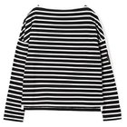 【マディソンブルー/MADISONBLUE】のBOAT NECK L/S TEE BORDER 人気、トレンドファッション・服の通販 founy(ファニー) ファッション Fashion レディースファッション Fashion for Women カットソー Cut and Sewn Top コンパクト Compact, Small Size ショルダー Shoulder, Shoulder Strap ドロップ Drop Shoulder, Dropped Style ボーダー Border, Stripe ルーズ Loose, Oversized thumbnail BLACK|ID: prp329100004918607 ipo3291000000036893049