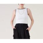 【マルティニーク/martinique】のコットンフライスノースリーブ ホワイト|ID:prp329100004918609