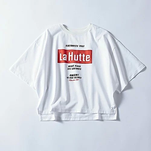 【スアデオ/suadeo】の【suadeo別注】La HutteワイドTシャツ 人気、トレンドファッション・服の通販 founy(ファニー) 　ファッション　Fashion　レディースファッション　Fashion for Women　トップス・カットソー　Cut & Sew Tops　シャツ・ブラウス・オフィスカジュアル　Elegant Blouses & Button-Ups　ロングTシャツ・Tシャツ　Longline T-Shirts & Tees　アウトドア　Outdoor Clothing　フランス　France, French　フレンチ　French, French Style　ボックス　Boxy, Box Shape　ワイド　Wide, Wide Fit　別注　Limited Edition, Custom Order　夏　Summer　春　Spring　S/S・春夏　SS, Spring/Summer, Warm Season　洗える　Machine Washable　other-2|ID: prp329100004918622 ipo3291000000036893353