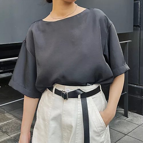 【エムセブンデイズ/M7days】の艶五分袖Tブラウス 人気、トレンドファッション・服の通販 founy(ファニー) ファッション Fashion レディースファッション Fashion for Women トップス・カットソー Cut & Sew Tops シャツ・ブラウス・オフィスカジュアル Elegant Blouses & Button-Ups おすすめ Recommended / Our Picks インナー Innerwear ジャケット Jacket, Outerwear 洗える Machine Washable other-3|ID: prp329100004918658 ipo3291000000036893878