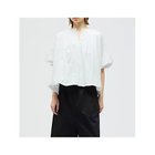 【ミズイロ インド/mizuiro ind】のバルーンノーカラーシャツ オフホワイト|ID:prp329100004918674