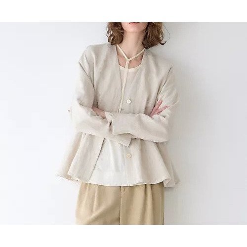 【マルティニーク/martinique】のソフトリネンタックジャケット(セットアップ可) 人気、トレンドファッション・服の通販 founy(ファニー) 　ファッション　Fashion　レディースファッション　Fashion for Women　アウター　Coat / Outerwear Collection　レディースジャケット・軽アウター　Jackets　おすすめ　Recommended / Our Picks　ジャケット　Jacket, Outerwear　セットアップ　Set-Up, Coordinated Outfit　リネン　Linen, Linen Fabric　リラックス　Relax, Relaxed Fit　羽織　Haori, Light Jacket　other-2|ID: prp329100004918704 ipo3291000000036894468