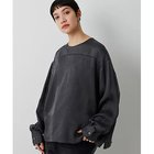 【ウィムガゼット/Whim Gazette】のピグメントクルーブラウス チャコールグレー|ID:prp329100004918724