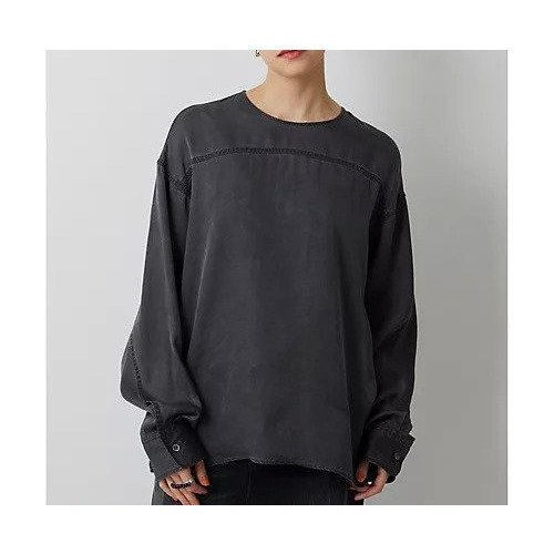 【ウィムガゼット/Whim Gazette】のピグメントクルーブラウス 人気、トレンドファッション・服の通販 founy(ファニー) 　ファッション　Fashion　レディースファッション　Fashion for Women　トップス・カットソー　Cut & Sew Tops　シャツ・ブラウス・オフィスカジュアル　Elegant Blouses & Button-Ups　ヴィンテージ　Vintage Style　キュプラ　Cupro, Eco Fabric　クール　Cool, Chic　シルク　Silk, 100% Silk　シンプル　Simple, Minimal　セットアップ　Set-Up, Coordinated Outfit　モダン　Modern, Contemporary　おすすめ　Recommended / Our Picks　2026年　2026　other-2|ID: prp329100004918724 ipo3291000000036894880