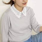 【ノーリーズ/NOLLEY'S】の【WEB&一部店舗限定カラー】《手洗い可能》襟レース取り外し6分袖プルオーバー ライトグレー|ID: prp329100004918729 ipo3291000000036894946