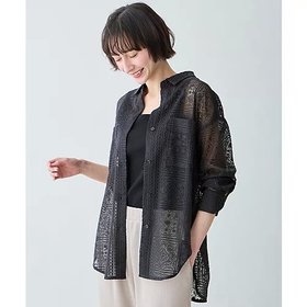 【エニー/ANY】のレースオーバーシャツ 人気、トレンドファッション・服の通販 founy(ファニー) ファッション Fashion レディースファッション Fashion for Women トップス・カットソー Cut & Sew Tops シャツ・ブラウス・オフィスカジュアル Elegant Blouses & Button-Ups おすすめ Recommended / Our Picks タンク Tank Top, Sleeveless Top デニム Denim, Jeans Material トレンド Trend, Trending Now レース Lace, Lace Fabric ワーク Workwear, Utility Style |ID:prp329100004918733