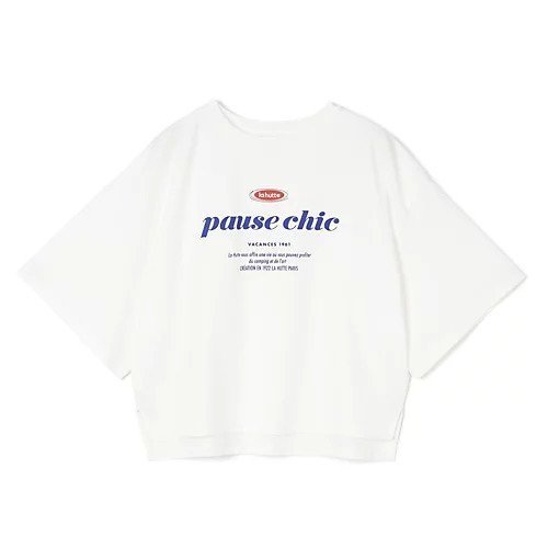 【スアデオ/suadeo】の【suadeo別注】La HutteワイドTシャツ インテリア・キッズ・メンズ・レディースファッション・服の通販 founy(ファニー) 　ファッション　Fashion　レディースファッション　Fashion for Women　トップス・カットソー　Cut & Sew Tops　シャツ・ブラウス・オフィスカジュアル　Elegant Blouses & Button-Ups　ロングTシャツ・Tシャツ　Longline T-Shirts & Tees　洗える　Machine Washable　グラフィック　Graphic, Graphic Design　サマー　Summer, Summer Style　シルケット　Silket, Silky Cotton　定番　Standard, Basic Item　なめらか　Smooth, Silky Texture　フランス　France, French　フレンチ　French, French Style　別注　Limited Edition, Custom Order　リラックス　Relax, Relaxed Fit　ワイド　Wide, Wide Fit　夏　Summer　Pause chicブルー|ID: prp329100004918744 ipo3291000000036895241