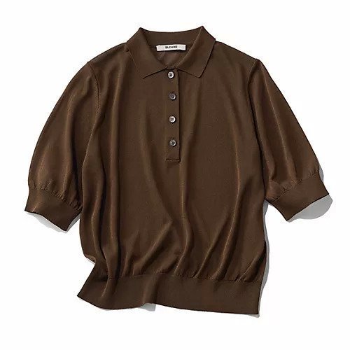 【スローン/SLOANE】の【Marisol別注】接触冷感シアー半袖ポロ インテリア・キッズ・メンズ・レディースファッション・服の通販 founy(ファニー) ファッション Fashion レディースファッション Fashion for Women トップス・カットソー Cut & Sew Tops シアー Sheer, See-Through エレガント 上品 Elegant 別注 Limited Edition, Custom Order 半袖 Short Sleeve, Half Sleeve 夏 Summer 洗える Machine Washable ブラウン|ID: prp329100004919665 ipo3291000000036909867