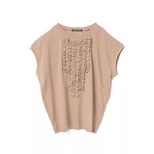 【ミズイロ インド/mizuiro ind】のフレンチスリーブフリルプルオーバー インテリア・キッズ・メンズ・レディースファッション・服の通販 founy(ファニー) 　ファッション　Fashion　レディースファッション　Fashion for Women　トップス・カットソー　Cut & Sew Tops　カジュアルプルオーバー・ニットトップス　Pullovers & Knit Tops / Casual Pullovers　カットソー　Cut and Sewn Top　シンプル　Simple, Minimal　スリーブ　Sleeve, Long Sleeve / Short Sleeve　フリル　Frill, Ruffle　フレンチ　French, French Style　フロント　Front, Front Design　エレガント 上品　Elegant　人気　Popular, Best Seller　今季　This Season, Current Season　A/W・秋冬　Autumn/Winter　ダークブラウン|ID: prp329100004919668 ipo3291000000036909892