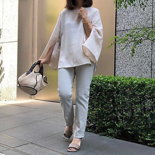 【エクラ/eclat】のスリットスリーブブラウス 人気、トレンドファッション・服の通販 founy(ファニー) ファッション Fashion レディースファッション Fashion for Women トップス・カットソー Cut & Sew Tops シャツ・ブラウス・オフィスカジュアル Elegant Blouses & Button-Ups スリット Slit, Slit Detail バランス Balance, Style Balance 別注 Limited Edition, Custom Order 洗える Machine Washable other-3|ID: prp329100004919670 ipo3291000000036909905