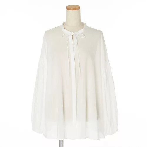 【エクラ/eclat】の前後2WAYブラウス インテリア・キッズ・メンズ・レディースファッション・服の通販 founy(ファニー) 　ファッション　Fashion　レディースファッション　Fashion for Women　トップス・カットソー　Cut & Sew Tops　シャツ・ブラウス・オフィスカジュアル　Elegant Blouses & Button-Ups　エレガント 上品　Elegant　リボン　Ribbon, Bow　別注　Limited Edition, Custom Order　洗える　Machine Washable　オフホワイト|ID: prp329100004919671 ipo3291000000036909908