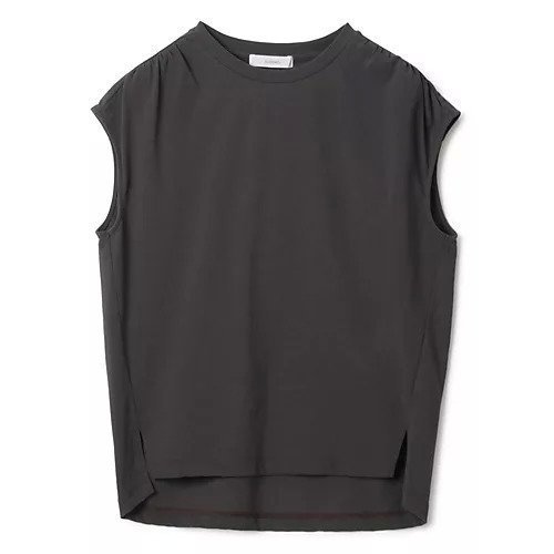 【スアデオ/suadeo】の肩ギャザーフレンチスリーブTシャツ インテリア・キッズ・メンズ・レディースファッション・服の通販 founy(ファニー) 　ファッション　Fashion　レディースファッション　Fashion for Women　トップス・カットソー　Cut & Sew Tops　シャツ・ブラウス・オフィスカジュアル　Elegant Blouses & Button-Ups　ロングTシャツ・Tシャツ　Longline T-Shirts & Tees　ヴィンテージ　Vintage Style　洗える　Machine Washable　ギャザー　Gathered, Ruffled　ビンテージ　Vintage, Retro Style　ダークグレー|ID: prp329100004919673 ipo3291000000036909930