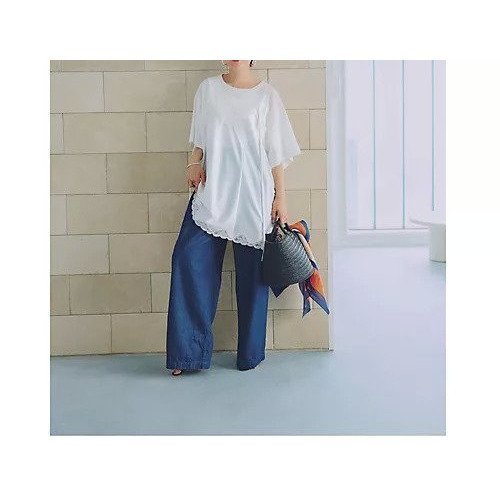 【アンスクリア/INSCRIRE】のHybrid Lingerie T-Shirt 人気、トレンドファッション・服の通販 founy(ファニー) ファッション Fashion レディースファッション Fashion for Women トップス・カットソー Cut & Sew Tops シャツ・ブラウス・オフィスカジュアル Elegant Blouses & Button-Ups ロングTシャツ・Tシャツ Longline T-Shirts & Tees シルク Silk, 100% Silk ドレープ Drape, Draping Fabric フランス France, French ランジェリー Lingerie, Intimate Wear レース Lace, Lace Fabric 洗える Machine Washable other-2|ID: prp329100004919694 ipo3291000000036910113