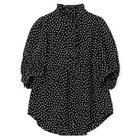 【ペールジュート/Pale Jute】のpolka dot half sleeve blouse black×white|ID: prp329100004919712 ipo3291000000036910235