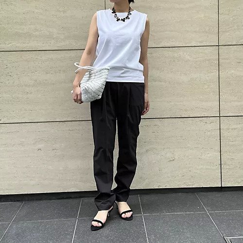 【エクラ/eclat】の【宮崎桃代さん別注】きれいめノースリーブ 人気、トレンドファッション・服の通販 founy(ファニー) 　ファッション　Fashion　レディースファッション　Fashion for Women　トップス・カットソー　Cut & Sew Tops　キャミソール&ノースリーブ　Camisoles & Sleeveless Tops　コンパクト　Compact, Small Size　スポーティ　Sporty, Casual Athletic　タンク　Tank Top, Sleeveless Top　ノースリーブ　Sleeveless, No-Sleeve　ボトム　Bottoms, Lower Wear　別注　Limited Edition, Custom Order　洗える　Machine Washable　other-2|ID: prp329100004919716 ipo3291000000036910259