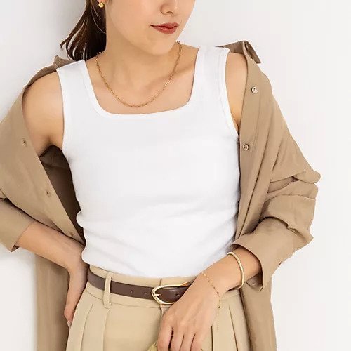 【ノーリーズソフィー/NOLLEY'S sophi】の2WAYベアテレコタンクトップ インテリア・キッズ・メンズ・レディースファッション・服の通販 founy(ファニー) 　ファッション　Fashion　レディースファッション　Fashion for Women　2026年　2026　インナー　Innerwear　スクエア　Square, Square Shape　ストレッチ　Stretch, Stretchy Fabric　タンク　Tank Top, Sleeveless Top　人気　Popular, Best Seller　定番　Standard, Basic Item　ホワイト|ID: prp329100004919732 ipo3291000000036910352