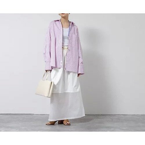 【ノーリーズ/NOLLEY'S】の【MAQWEL/マクウェル】ウォッシャブルストライプシャツ 人気、トレンドファッション・服の通販 founy(ファニー) 　ファッション　Fashion　レディースファッション　Fashion for Women　トップス・カットソー　Cut & Sew Tops　シャツ・ブラウス・オフィスカジュアル　Elegant Blouses & Button-Ups　2026年　2026　カフス　Cuff Design　ストライプ　Stripe, Striped Pattern　リラックス　Relax, Relaxed Fit　other-2|ID: prp329100004919734 ipo3291000000036910365