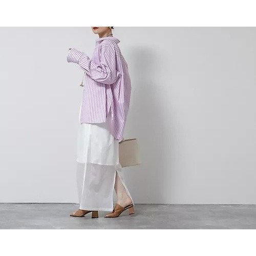 【ノーリーズ/NOLLEY'S】の【MAQWEL/マクウェル】ウォッシャブルストライプシャツ 人気、トレンドファッション・服の通販 founy(ファニー) 　ファッション　Fashion　レディースファッション　Fashion for Women　トップス・カットソー　Cut & Sew Tops　シャツ・ブラウス・オフィスカジュアル　Elegant Blouses & Button-Ups　2026年　2026　カフス　Cuff Design　ストライプ　Stripe, Striped Pattern　リラックス　Relax, Relaxed Fit　other-3|ID: prp329100004919734 ipo3291000000036910366