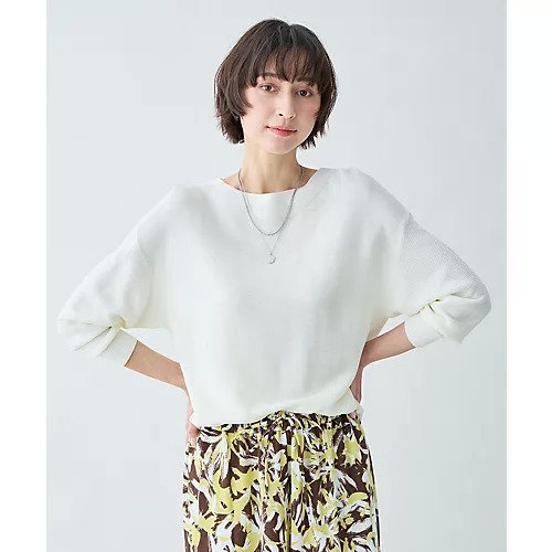 【エニー/ANY】のアクリルガーターニット インテリア・キッズ・メンズ・レディースファッション・服の通販 founy(ファニー) 　ファッション　Fashion　レディースファッション　Fashion for Women　トップス・カットソー　Cut & Sew Tops　ニット　Knit Tops & Sweaters　おすすめ　Recommended / Our Picks　カットソー　Cut and Sewn Top　シンプル　Simple, Minimal　ネックレス　Necklace, Pendant Necklace　エクリュ|ID: prp329100004919739 ipo3291000000036910388