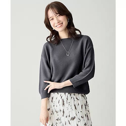 【エニー/ANY】のアクリルガーターニット インテリア・キッズ・メンズ・レディースファッション・服の通販 founy(ファニー) 　ファッション　Fashion　レディースファッション　Fashion for Women　トップス・カットソー　Cut & Sew Tops　ニット　Knit Tops & Sweaters　おすすめ　Recommended / Our Picks　カットソー　Cut and Sewn Top　シンプル　Simple, Minimal　ネックレス　Necklace, Pendant Necklace　スレート|ID: prp329100004919739 ipo3291000000036910389