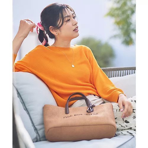 【エニー/ANY】のアクリルガーターニット インテリア・キッズ・メンズ・レディースファッション・服の通販 founy(ファニー) 　ファッション　Fashion　レディースファッション　Fashion for Women　トップス・カットソー　Cut & Sew Tops　ニット　Knit Tops & Sweaters　おすすめ　Recommended / Our Picks　カットソー　Cut and Sewn Top　シンプル　Simple, Minimal　ネックレス　Necklace, Pendant Necklace　マリーゴールド|ID: prp329100004919739 ipo3291000000036910390