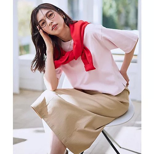 【エニー/ANY】の【Sサイズあり】オーガニックコットンスムース5分袖Tシャツ 人気、トレンドファッション・服の通販 founy(ファニー) 　ファッション　Fashion　レディースファッション　Fashion for Women　トップス・カットソー　Cut & Sew Tops　シャツ・ブラウス・オフィスカジュアル　Elegant Blouses & Button-Ups　ロングTシャツ・Tシャツ　Longline T-Shirts & Tees　インド　Indian Textile　インナー　Innerwear　ジャケット　Jacket, Outerwear　バランス　Balance, Style Balance　マキシ　Maxi, Full Length　ワイド　Wide, Wide Fit　エレガント 上品　Elegant　other-2|ID: prp329100004919740 ipo3291000000036910400