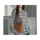 【スタイルデリ/STYLE DELI】の【BLK001】綿タッチボーダークルーネックプルオーバー 人気、トレンドファッション・服の通販 founy(ファニー) ファッション Fashion レディースファッション Fashion for Women トップス・カットソー Cut & Sew Tops カジュアルプルオーバー・ニットトップス Pullovers & Knit Tops / Casual Pullovers ショルダー Shoulder, Shoulder Strap ショート Short, Short Length シンプル Simple, Minimal スラックス Slacks, Dress Pants デニム Denim, Jeans Material ドロップ Drop Shoulder, Dropped Style バランス Balance, Style Balance ボトム Bottoms, Lower Wear ボーダー Border, Stripe リラックス Relax, Relaxed Fit ロング Long, Long-Length thumbnail グレー|ID: prp329100004919755 ipo3291000000036910493