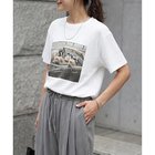 【スタイルデリ/STYLE DELI】の【LUXE】dogsフォトプリントさら編みTシャツ ホワイト|ID:prp329100004919758