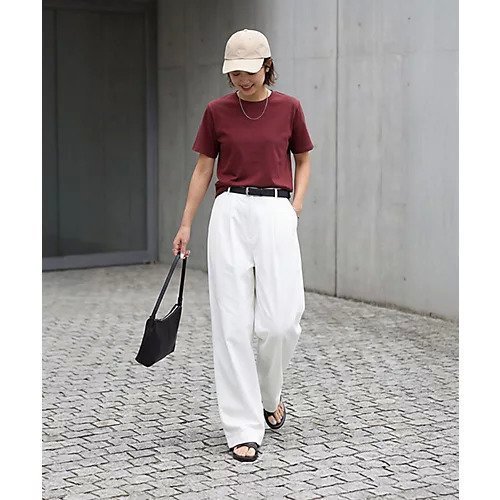 【スタイルデリ/STYLE DELI】の56cm丈BASICコットンTシャツ 人気、トレンドファッション・服の通販 founy(ファニー) 　ファッション　Fashion　レディースファッション　Fashion for Women　トップス・カットソー　Cut & Sew Tops　シャツ・ブラウス・オフィスカジュアル　Elegant Blouses & Button-Ups　ロングTシャツ・Tシャツ　Longline T-Shirts & Tees　イエロー　Yellow　インナー　Innerwear　春　Spring　サロペット　Overalls, Salopette　ジャケット　Jacket, Outerwear　ストレート　Straight, Straight Cut　スリット　Slit, Slit Detail　なめらか　Smooth, Silky Texture　バランス　Balance, Style Balance　フォルム　Silhouette, Form　ベスト　Vest, Waistcoat　半袖　Short Sleeve, Half Sleeve　ワイド　Wide, Wide Fit　S/S・春夏　SS, Spring/Summer, Warm Season　夏　Summer　エレガント 上品　Elegant　other-2|ID: prp329100004919760 ipo3291000000036910520