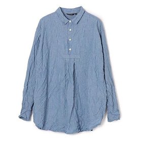 【パドカレ/pas de calais】の26SS 綿麻ストライプワッシャーシャツ 人気、トレンドファッション・服の通販 founy(ファニー) ファッション Fashion レディースファッション Fashion for Women トップス・カットソー Cut & Sew Tops シャツ・ブラウス・オフィスカジュアル Elegant Blouses & Button-Ups 2026年 2026 ストライプ Stripe, Striped Pattern エレガント 上品 Elegant 洗える Machine Washable |ID:prp329100004919762