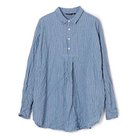 【パドカレ/pas de calais】の26SS 綿麻ストライプワッシャーシャツ 人気、トレンドファッション・服の通販 founy(ファニー) ファッション Fashion レディースファッション Fashion for Women トップス・カットソー Cut & Sew Tops シャツ・ブラウス・オフィスカジュアル Elegant Blouses & Button-Ups 2026年 2026 ストライプ Stripe, Striped Pattern エレガント 上品 Elegant 洗える Machine Washable thumbnail ブルー|ID: prp329100004919762 ipo3291000000036910533