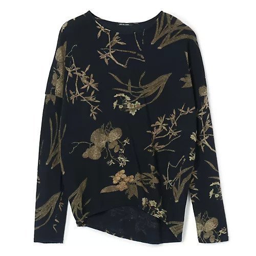 【パドカレ/pas de calais】の26SS フラワーPT プルオーバー インテリア・キッズ・メンズ・レディースファッション・服の通販 founy(ファニー) ファッション Fashion レディースファッション Fashion for Women トップス・カットソー Cut & Sew Tops カジュアルプルオーバー・ニットトップス Pullovers & Knit Tops / Casual Pullovers 2026年 2026 デニム Denim, Jeans Material フラワー Flower, Floral プリント Print, Printed Pattern リラックス Relax, Relaxed Fit 洗える Machine Washable ネイビー|ID: prp329100004919763 ipo3291000000036910538