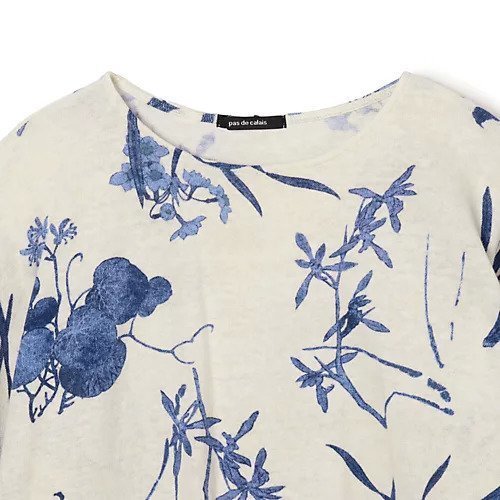 【パドカレ/pas de calais】の26SS フラワーPT プルオーバー 人気、トレンドファッション・服の通販 founy(ファニー) ファッション Fashion レディースファッション Fashion for Women トップス・カットソー Cut & Sew Tops カジュアルプルオーバー・ニットトップス Pullovers & Knit Tops / Casual Pullovers 2026年 2026 デニム Denim, Jeans Material フラワー Flower, Floral プリント Print, Printed Pattern リラックス Relax, Relaxed Fit 洗える Machine Washable other-2|ID: prp329100004919763 ipo3291000000036910540