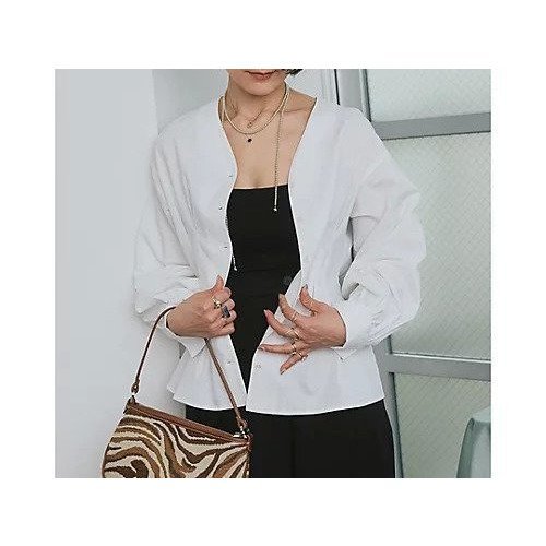 【スアデオ/suadeo】のリネン混ジャケット風ブラウス 人気、トレンドファッション・服の通販 founy(ファニー) 　ファッション　Fashion　レディースファッション　Fashion for Women　アウター　Coat / Outerwear Collection　レディースジャケット・軽アウター　Jackets　インナー　Innerwear　エレガント 上品　Elegant　春　Spring　カフス　Cuff Design　今季　This Season, Current Season　ジャケット　Jacket, Outerwear　デニム　Denim, Jeans Material　トレンド　Trend, Trending Now　ネックレス　Necklace, Pendant Necklace　バランス　Balance, Style Balance　パターン　Pattern, Design Print　フィット　Fit, Slim Fit　フレア　Flare, Flared　フロント　Front, Front Design　リネン　Linen, Linen Fabric　S/S・春夏　SS, Spring/Summer, Warm Season　夏　Summer　other-2|ID: prp329100004926958 ipo3291000000036969406