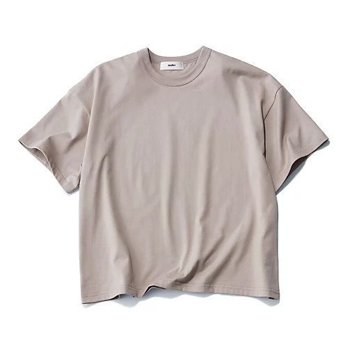 【エクラ/eclat】のハーフスリーブTシャツ インテリア・キッズ・メンズ・レディースファッション・服の通販 founy(ファニー) 　ファッション　Fashion　レディースファッション　Fashion for Women　トップス・カットソー　Cut & Sew Tops　シャツ・ブラウス・オフィスカジュアル　Elegant Blouses & Button-Ups　ロングTシャツ・Tシャツ　Longline T-Shirts & Tees　スリーブ　Sleeve, Long Sleeve / Short Sleeve　ハーフ　Half, Half-Length　ボックス　Boxy, Box Shape　別注　Limited Edition, Custom Order　洗える　Machine Washable　(別注)ダークベージュ|ID: prp329100004926973 ipo3291000000036969522