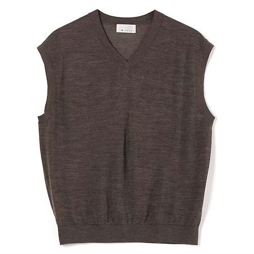 【エムセブンデイズ/M7days】の【コラボ】シアーニットベスト インテリア・キッズ・メンズ・レディースファッション・服の通販 founy(ファニー) 　ファッション　Fashion　レディースファッション　Fashion for Women　アウター　Coat / Outerwear Collection　トップス・カットソー　Cut & Sew Tops　ニット　Knit Tops & Sweaters　ベスト&ジレ / 重ね着スタイル　Vests & Gilets　コラボ　Collaboration, Collab　セットアップ　Set-Up, Coordinated Outfit　ツイスト　Tweed, Tweed Fabric　ノースリーブ　Sleeveless, No-Sleeve　ベスト　Vest, Waistcoat　洗える　Machine Washable　ブラウン|ID: prp329100004927000 ipo3291000000036969728