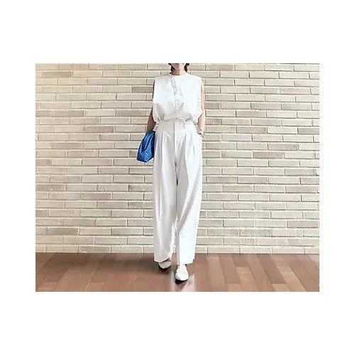 【イーバイエクラ/E by eclat】のNEW華奢見えノースリーブ 人気、トレンドファッション・服の通販 founy(ファニー) 　ファッション　Fashion　レディースファッション　Fashion for Women　トップス・カットソー　Cut & Sew Tops　キャミソール&ノースリーブ　Camisoles & Sleeveless Tops　スリット　Slit, Slit Detail　ノースリーブ　Sleeveless, No-Sleeve　フォルム　Silhouette, Form　エレガント 上品　Elegant　洗える　Machine Washable　other-2|ID: prp329100004927004 ipo3291000000036969743